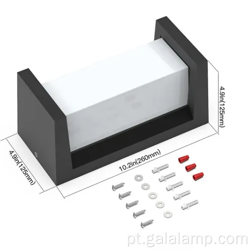 Luz de parede externa à prova d'água para jardins elegantes